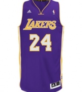 Shoot to win and score big showing off Kobe Bryant number on this swingman jersey by adidas.