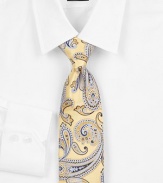 EXCLUSIVELY OURS. Add the distinctive look of this rich, silk paisley pattern to your wardrobe.SilkDry cleanMade in USA