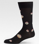 An array of signature-striped polka dots adorns these super soft socks set in a rich cotton blend.Mid-calf height80% cotton/20% nylonMachine washMade in Italy