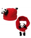 Winter never looked so bright than with a cozy panda buddy hat from Bearhands.