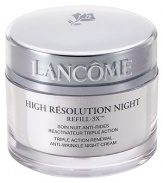 This exclusive Refill-3X complex helps boost the synthesis of the three natural skin fillers--collagen, hyaluronic acid and elastin. Enriched with Anisic Extract, the formula helps complete the nightly cellular renewal process. Immediately, skin feels significantly softer and smoother and by morning, appears refreshed and hydrated. Non-comedogenic. Dermatologist-tested for safety. 2.6 oz. 