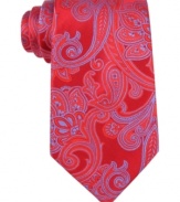 Own the room. This bold paisley tie from Donald Trump commands any situation.