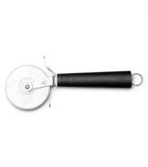 Here's some good slice. This high-carbon, stain-resistant steel pizza cutter uses a precision blade to turn your favorite pie into perfect pieces. Lifetime warranty.