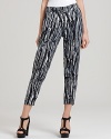 Rachel Zoe pants boasting a glamorous zebra print in a slouchy silhouette are the of-the-moment look for the fashion-forward. Team the silhouette with the matching top and master the exotic.