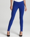 With a denim look and pull-on style, these solid leggings from HUE are a versatile staple each season.