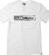 Box out your wardrobe. This Quiksilver graphic tee instantly squares off in your casual wardrobe.