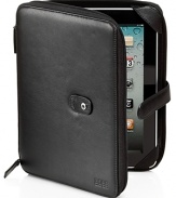 For your preferred tablet, a sleek leather case with a carefully padded interior and a secure zip and snap closure.