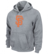 On top of your game. Give it up for the hometown heroes in this San Francisco Giants hoodie from Majestic Apparel.