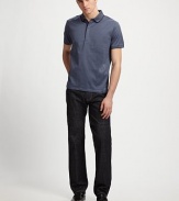 A trim, modern fit shaped in comfortable, cozy cotton.Buttoned placketCottonMachine washImported