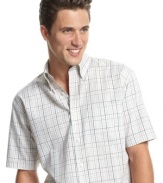 A simple plaid pattern makes this shirt from Van Heusen easy to take from work to weekend.