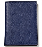 Jack Spade Vertical Crosshatch Leather Bi-fold Wallet