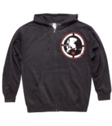 Set your sights on killer style with this casual-cool hoodie from Metal Mulisha.