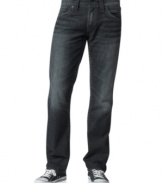 Staying on-trend with your denim is easy with these slim-fit jeans from Silver Jeans.