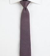 A sleek design, set in perfectly patterned Italian silk.About 2½ wideSilkDry cleanMade in Italy