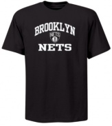 Show your love for the Brooklyn Nets team in this color tee by Majestic and made from 100% cotton for all day breathability and comfort.