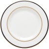 Kate Spade and Lenox join together to bring ease, elegance and understated wit to the table. Library Lane, a pattern banded with stripes, can be dressed up by mixing in the accent plate that is rimmed in navy with gold dots.