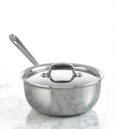 Make room for this standout! Taking the place of your saucepan, this deep saucier does everything and then some with a rounded, deeper base ideal for whisking, stirring and prepping delicious dishes, like risotto and marinara. Lifetime warranty.