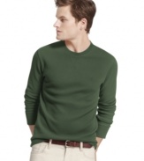 As a base layer or alone, this Izod waffle shirt keeps you classically comfortable.