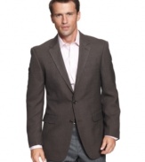 Keep this Andrew Fezza sport coat on hand to instantly dress up any shirt and tie.