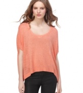 In an on-trend slouchy shape, this Rachel Rachel Roy top is perfect for an effortless-chic look!