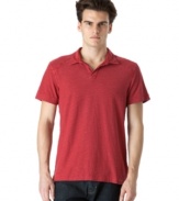 Soft slub cotton makes this Calvin Klein Jeans polo shirt a solid choice for the weekend.