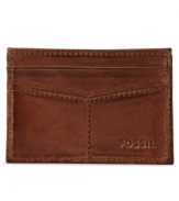 This slim card case from Fossil is a great way to lighten your daily load.