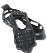 Slip on these ice shoe grippers by Travel Gear onto your shoes to prevent yourself from skidding on the ice.