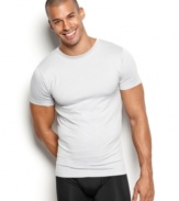 Chafe no more! Made with a stretch microfiber and seam-free construction, this Jockey T-shirt offers state-of-the-art, follow-the-body comfort.