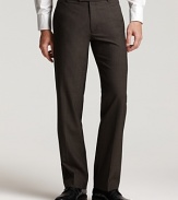 The essential men's pants with a flat front and classic tab waistband.