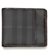 The classic check pattern on the exterior of this bi-fold wallet is a constant reminder of your taste for the finer things in life.