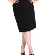 Tahari by ASL's plus size skirt makes it easy to create a chic work wardrobe. Pair it with blouses, tailored shirts, sweater sets and so much more!