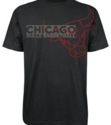 Show your love for the Chicago Bulls in this cool graphic tee by adidas.