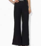 Lauren by Ralph Lauren's ever-classic yet always stylish sailor pant channels breezy, summery appeal with a flowy, wide-leg silhouette of lightweight linen.