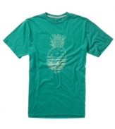 With a cool graphic on front, this Quiksilver raises the fun quotient in your casual wardrobe.