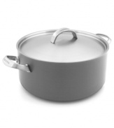 Where cookware is always greener! Your eco-friendly go-to for healthier meals, this versatile covered casserole utilizes a heavy aluminum base and natural Thermolon nonstick technology for beautifully and evenly browned food. Made from up-cycled materials for a healthier, earth conscious approach to feeding the ones you love. Lifetime warranty.