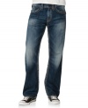 Thigh distressing gives these relaxed-fit jeans from Silver Jeans just the right worn-in look.