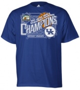 Champions mentality. Channel the heart and drive of the Kentucky Wildcats NCAA National Champions in this graphic t-shirt from adidas.