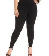 Land a comfy look with American Rag's plus size leggings-- link them up with the season's hottest tops!