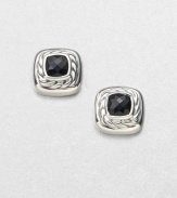 From the Color Classic Collection. A simply chic style with a faceted black onyx stone set in sleek sterling silver with an iconic cable design. Black onyxSterling silverSize, about .19Post backImported 