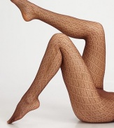 These eye-catching diamond net tights are the perfect finishing touch to any outfit for an elegantly sexy look. Soft, smooth waistbandFlat toe seam80% polyamide/20% elastaneHand washMade in Austria