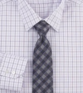 Tonal plaid checks enliven an Italian silk classic.SilkDry cleanMade in Italy