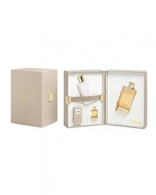 Set includes: 2.5 oz. Eau de Parfum Spray, 3.4 oz. body lotion, 0.17 oz. deluxe mini Eau de Parfum.