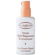 Skin Beauty Repair Concentrate. This 'emergency' facial treatment for highly-sensitive skin is formulated with ultra-soothing natural plant extracts. Calms skin, minimizing redness and signs of sensitivity. Works immediately to soothe irritation. Nourishes and softens skin to help avoid visible signs of aging. Fortifies skin while promoting a more radiant, uniform complexion. 0.5 oz. 