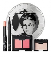 Exploding on the scene like a comet, Edie Sedgwick was the quintessential sixties It Girl and Andy Warhol's most memorable muse. Presented in an authentic 16mm film canister, NARS celebrates Sedgwick's iconic style with superstar essentials. Your world is your screen test. 