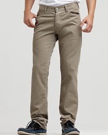 Theory's classic corduroy pants in a light hue with a touch of Lycra® to keep their lean, straight fit.