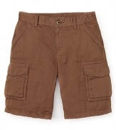 Elie Tahari Mateo Linen Cargo Shorts