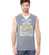 Get graphic in your weekend wardrobe with this cool muscle tee from Buffalo David Bitton.