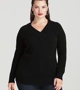 This Jones New York Collection's cashmere sweater brings a sumptuous touch to luxurious, everyday style.