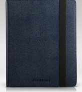 Carry your iPad in this luxe leather cover from Burberry.