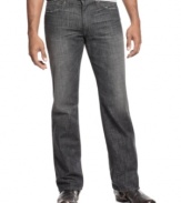 Dial up your denim look with these straight-leg jeans  from Lucky Brand Jeans.